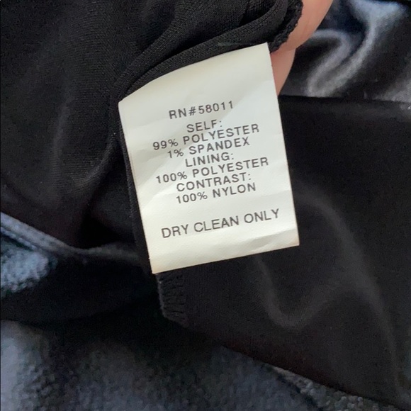 Black David Meister Cocktail Dress w/ Lace Details - Picture 11 of 12